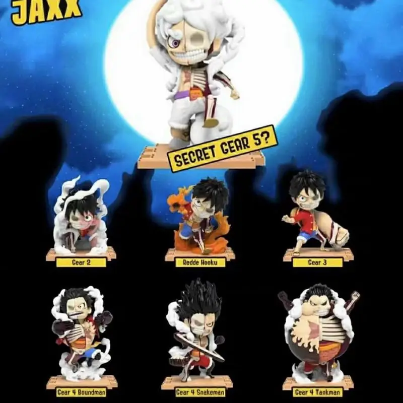 Spot Mighty Jaxx One Piece Anime Figure Half Anatomy Blind Box 6A Generazione Bullet Top Battle Rufy Modello Portatile Giocattolo Regalo