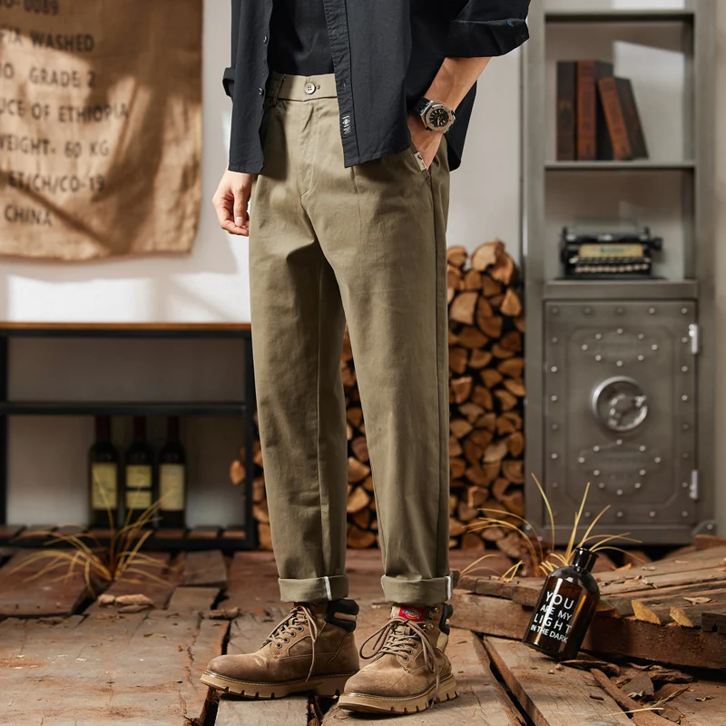 HIQOR Brand New Man Classic Work Stretch Cargo Pants Men