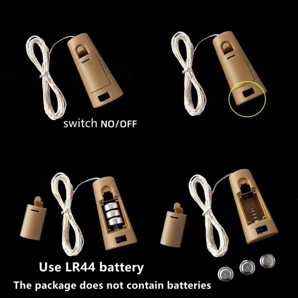 Wine bottle lights LED With Cork 1/2/3M Cork Lights Fairy Mini String for Liquor Bottles Crafts Party Wedding Decoration