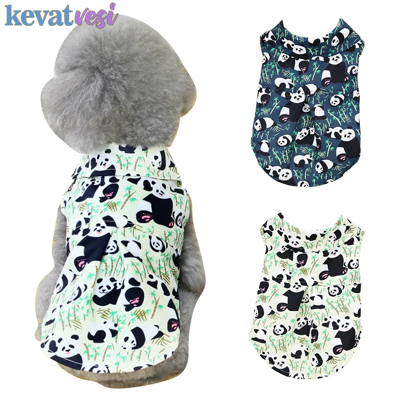 

Panda Pattern Dog Clothes Summer Dog T-Shirt Cute Cartoon Dog Vest for Puppy Small Dogs Cats Shirt Teddy Chihuahua Clothing
