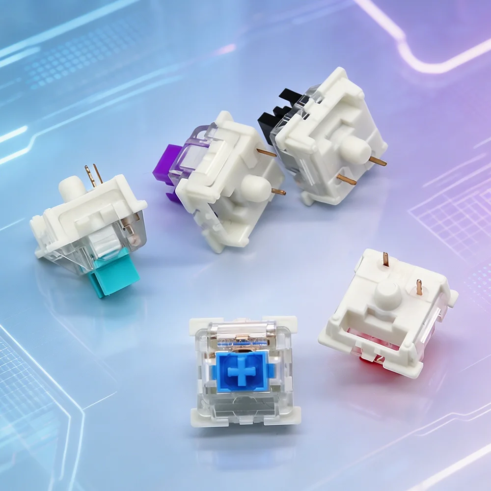 기계식 키보드용 110Pcs Outemu 스위치 3핀 Clicky Linear Tactile Silent Switch RGB LED SMD 게임 메커닉(MX 스위치 포함)