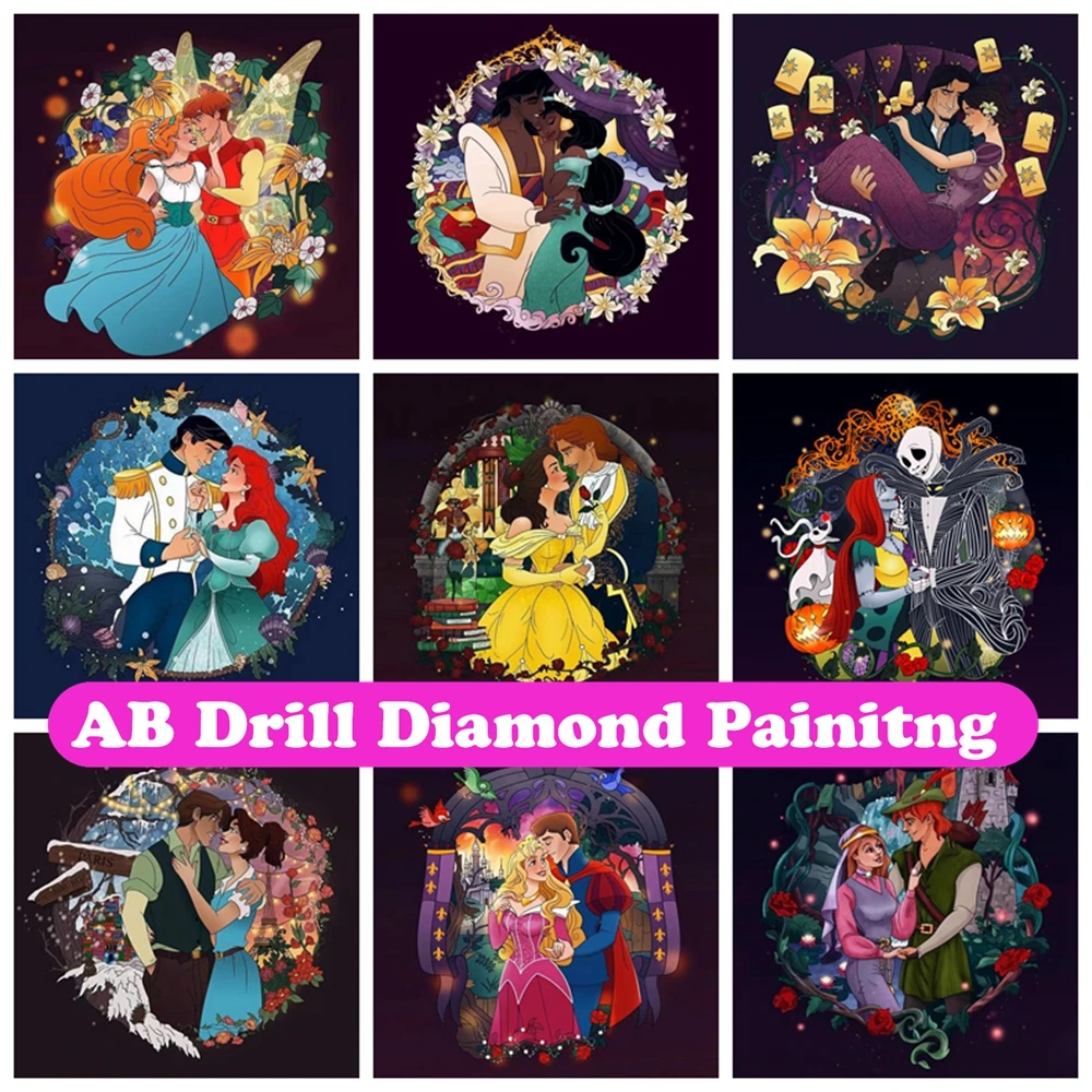 DIY Large Disney Princess (50x50cm) 5D Diamond Painting Kit Square Art  Craft