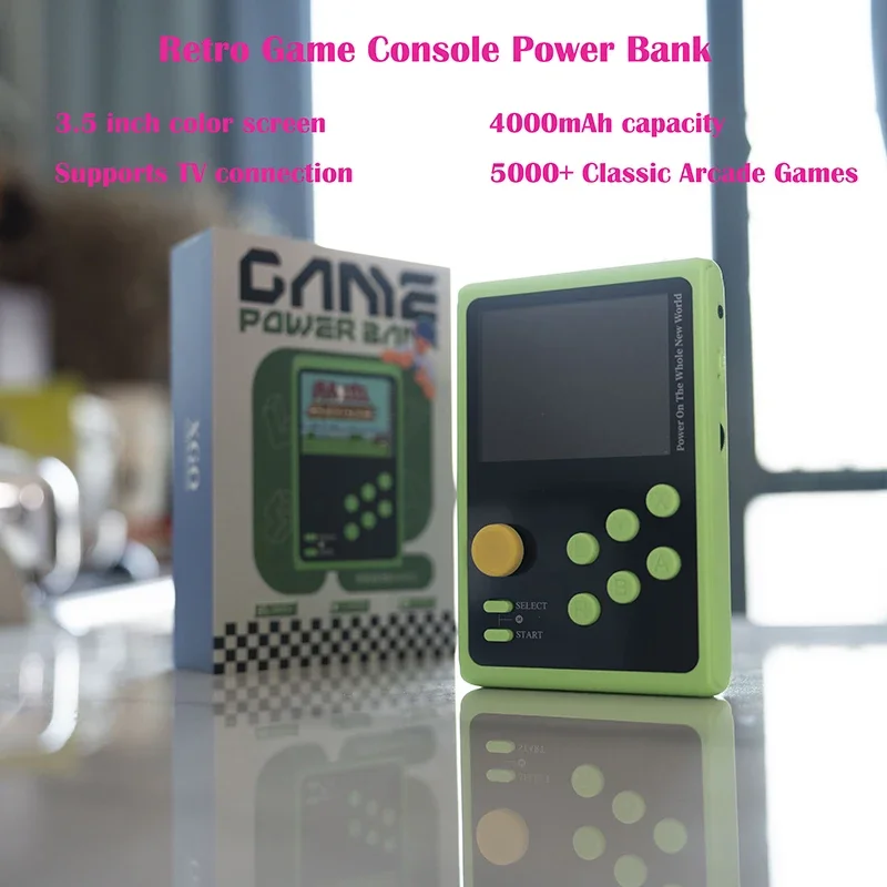 

A20 3.5-inch IPS Screen 4000 mAh 5000+ Games 10 Simulators Newest Portable Arcade Machine Game Console with Power Bank