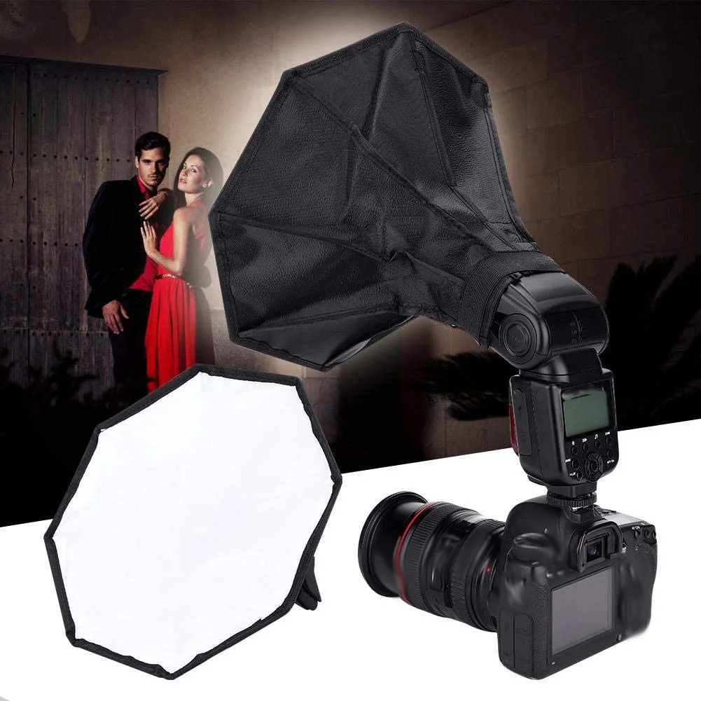 Universal Octangle Style Foldable Flash Light Diffuser Octagon Speedlight Diffuser Softbox 20/30cm for Canon Nikon photography softbox,bowens mount softbox,portable softbox