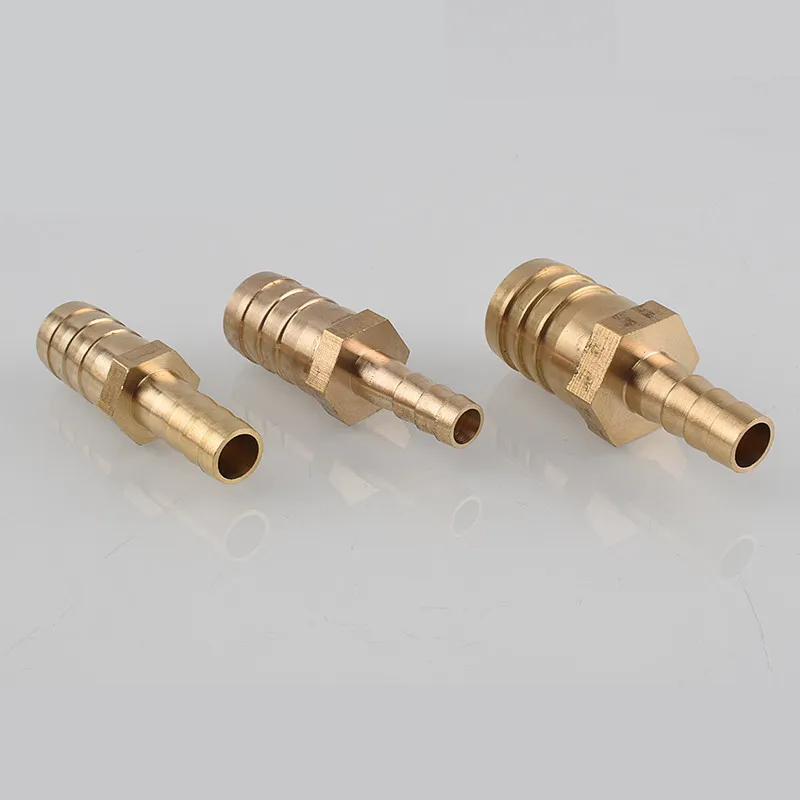 Brass 2 Way Reducing Straight Hose Barb Barbed Pipe Fitting Reducer Copper Coupler Connector Adapter 4 19 6mm-3mm 8mm-10mm 1pcs pipe fitting,water pipe fitting,hose pipe fitting