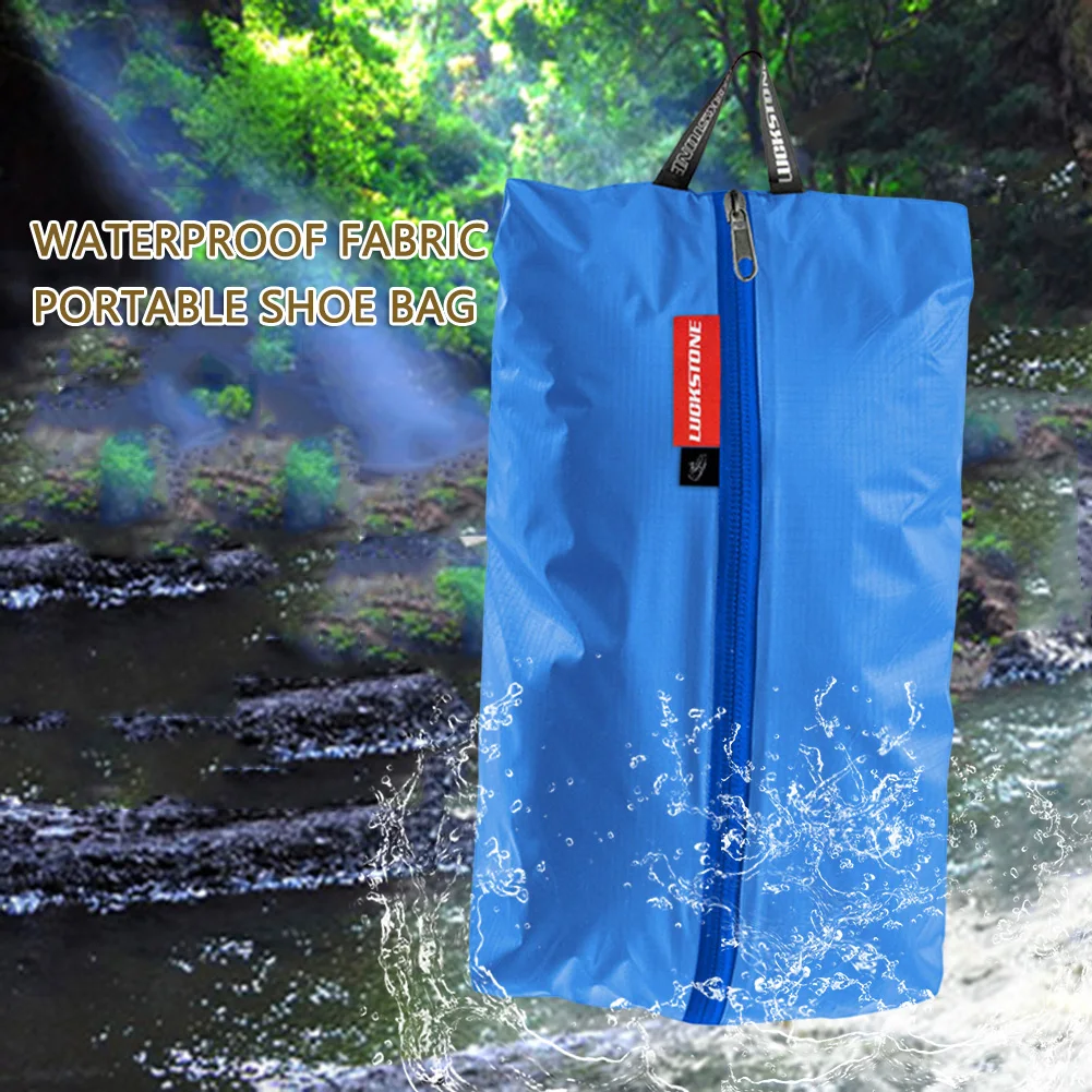 Outdoor Storage Bag Portable Zipper Storage Pouch Lightweight Waterproof Convenient Hanging Shoes Clothes Container 4