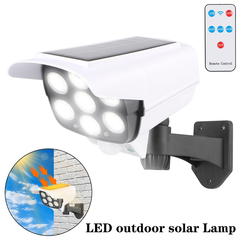 Motion Sensor Lamp 77LED For Home Garden 3 Mode Outdoor Night Light Solar Light IP65 Waterproof