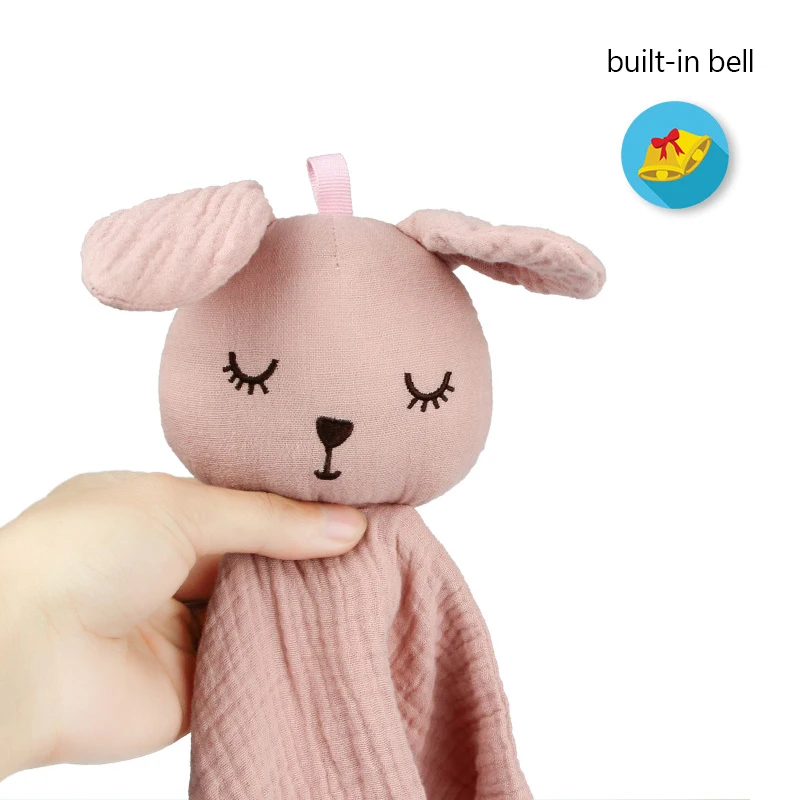 Baby Cotton Muslin Comforter Blanket Soft Newborn Sleeping Dolls Kids Fashion Sleep Toy Soothe Appease Towel Bibs baby comforter blanket