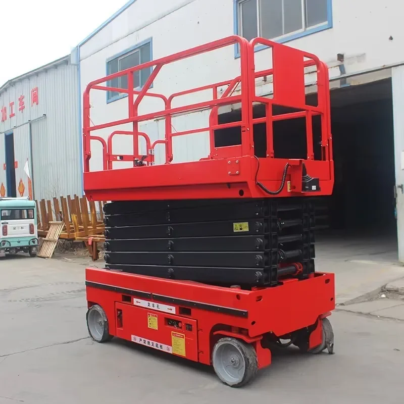 8M Folding Mobile Electric Scaffold Platforms Electric Scaffolding Lift Platform Scaffolding Lift