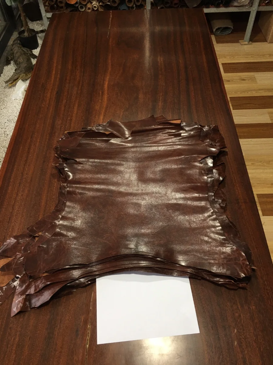 oil wax vegetable tanned goat skin 1mm Genuine leather Handmade leather for bags shoes and boots DIY