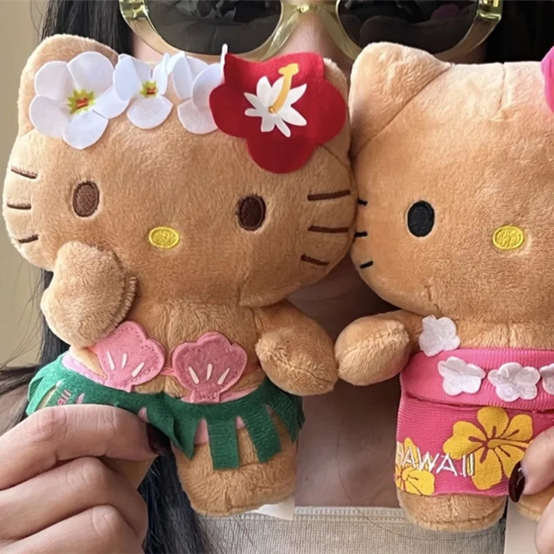 SanrioHelloKittyCartoonPlushFilledKeychainCreativeSkinColor