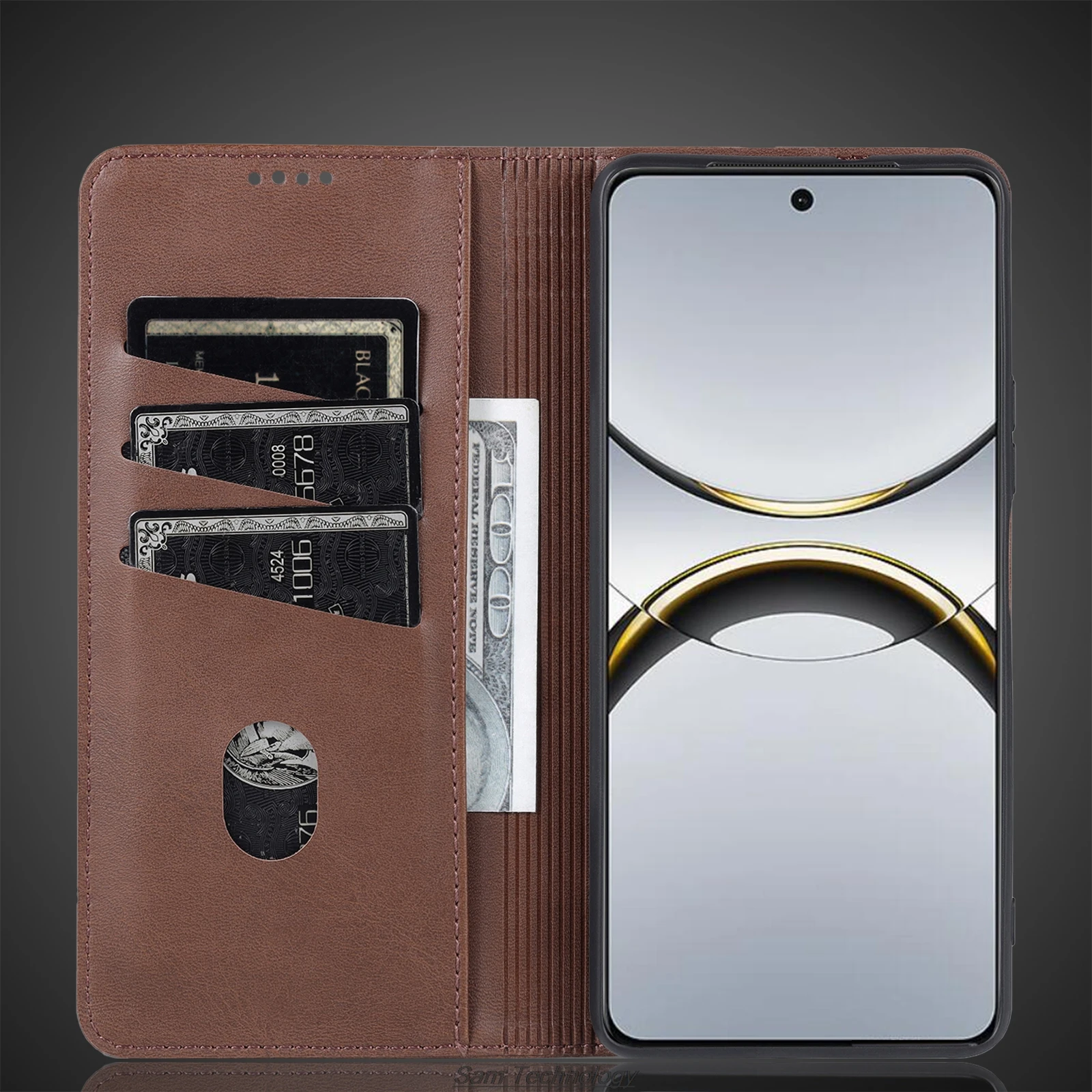 Deluxe Magnetic Adsorption Leather Fitted Case for OPPO Find X8 Pro PKC110 PKC130 6.78