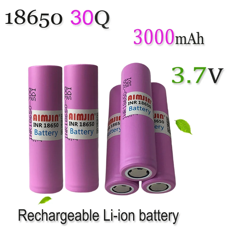 

3.7V 3000mAh 18650 30Q Rechargeable Li-ion Battery For Our Toy Tool Flashlight Battery