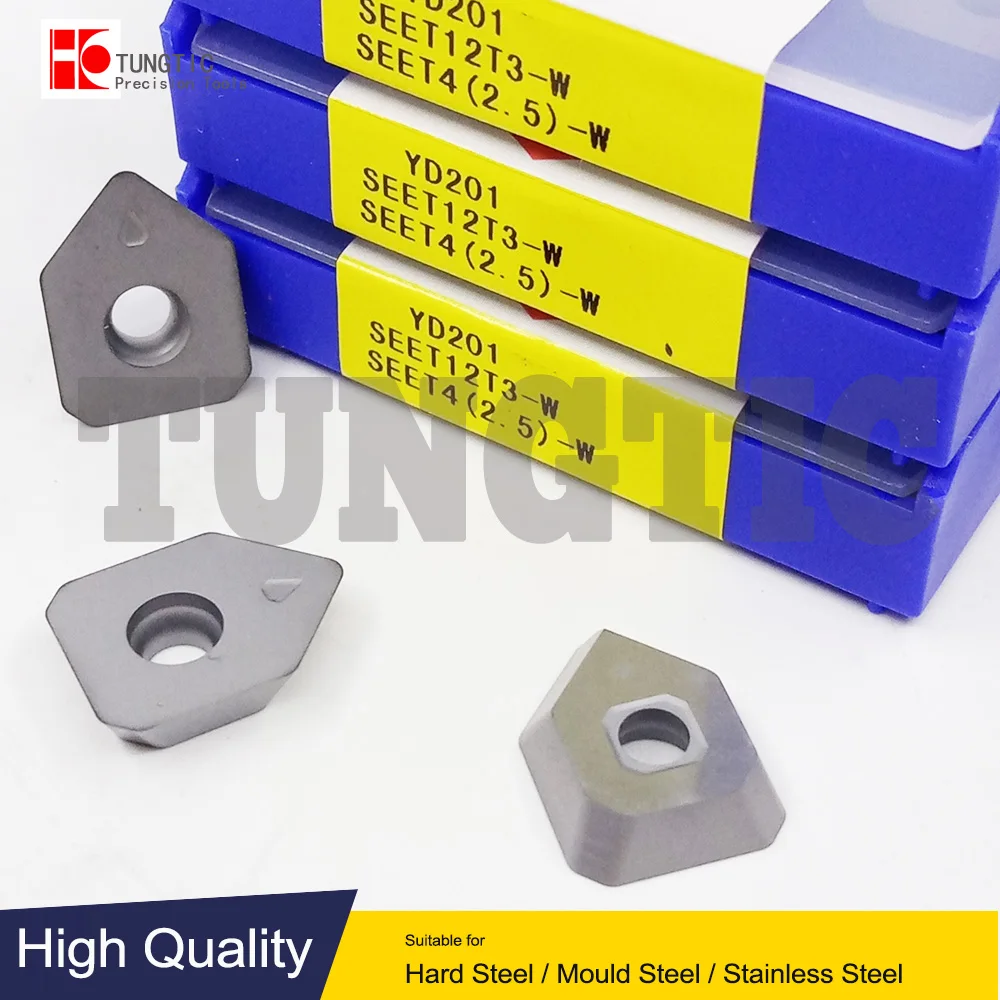 

SEET12T3-W YD201 Milling Cutter CNC Tool Lathe Machining Tools Lathe Cutting Tool Metal Turning Tools Inserts SEET 12T3