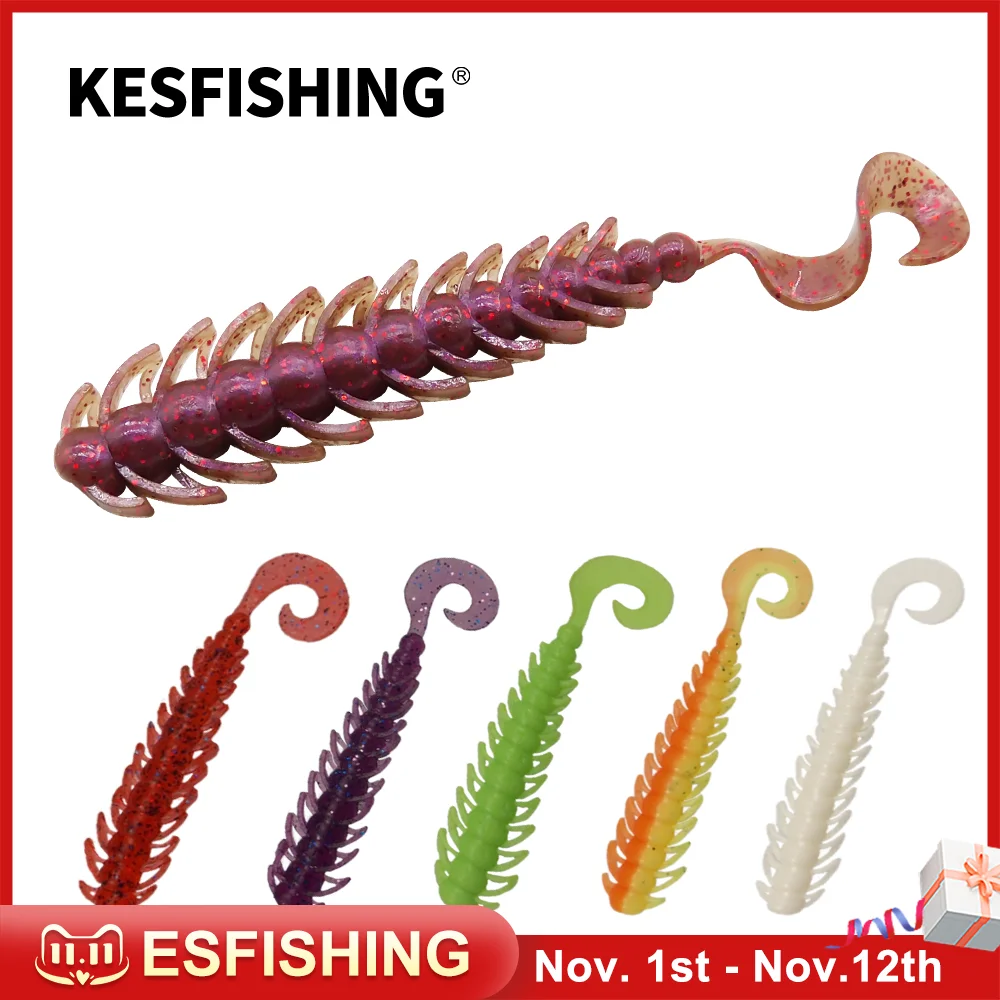 KESFISHING Isca Soft Plastics Baits RockBugsy 2.8" For Bass Pike