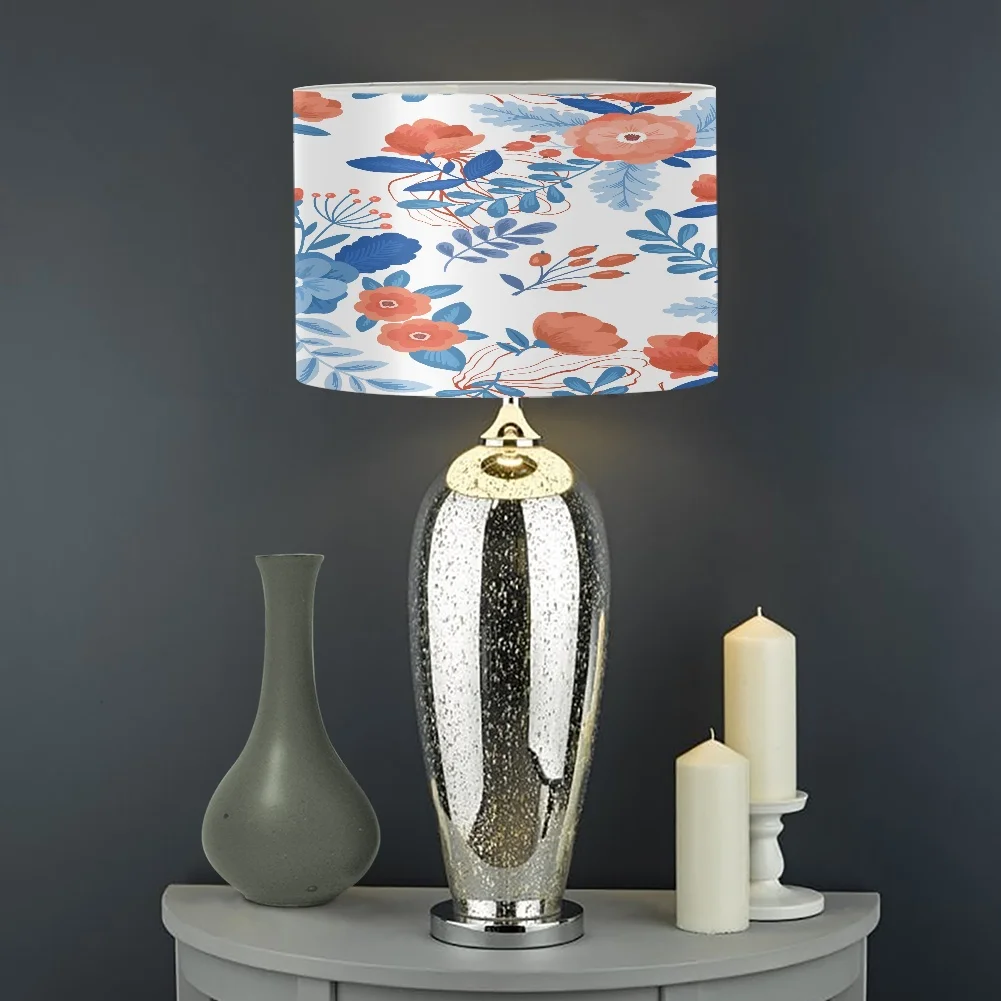 

Table Lamps Lampshade Plumeria Rose Peony Beautiful Floral Lamp Shade for Bedroom Oriental Deco PVC Custom Lamp Shade Cover