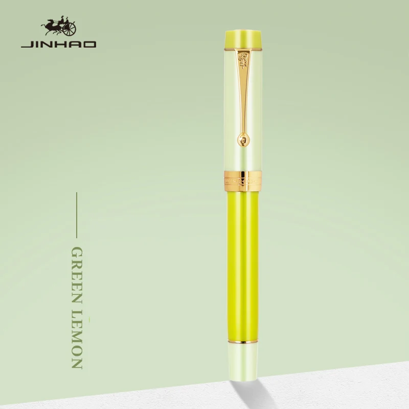 JINHAO 100 Centennial Fountain Pen Resin Gold Clip Nib EF F M Students Pens Business Stationery School Office Suppli