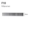 1105pcs F15/F20/F25/F30 Staples Straight Brad Nail 304 Stainless Steel Nail Gun Nailer Staple For DIY Home/Gardening Woodworking 4
