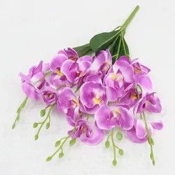 Elegant Silk Phalaenopsis Orchid Floral Arrangement - Perfect for Home Decor and Weddings (A Purple)