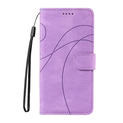 Luxury Leather Wallet Flip Case | Premium Kickstand Book Phone Cover for Motorola Edge 70 Fusion+ (PURPLE)