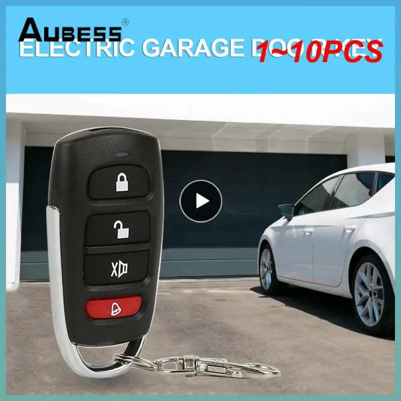 

1~10PCS 433Mhz Copy Remote Control Auto 4 Channe Code Garage Gate Door Garage Door Control Duplicator Portal Remote Control Key