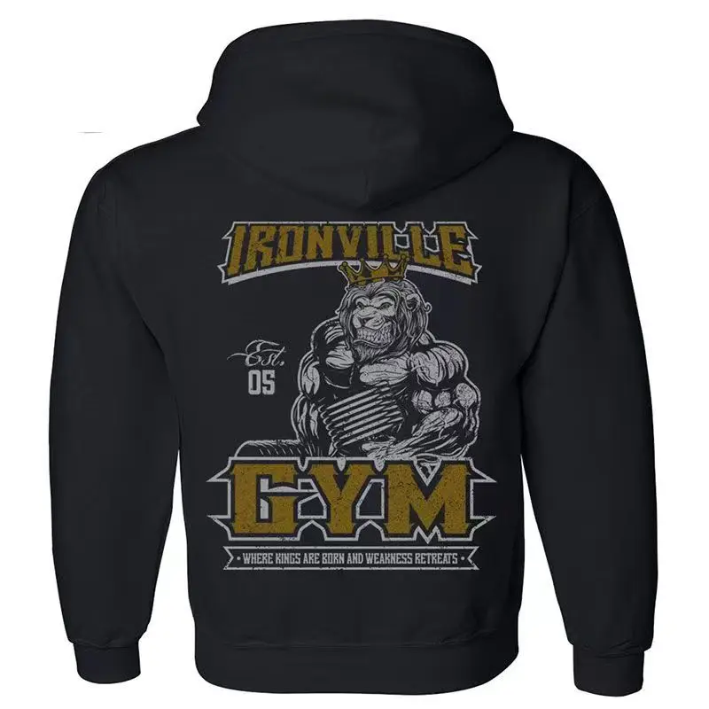 Ironville Gym Bodybuilding Hoodie - Gorilla Print And Various Designs