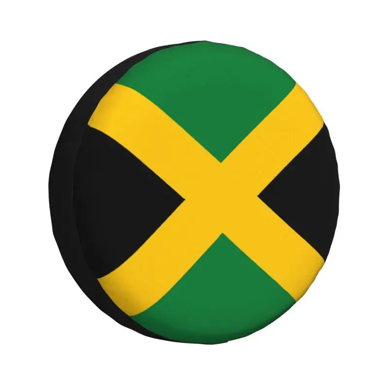 

Jamaican Flag Spare Wheel Tire Cover for Toyota RAV4 Prado Patriotism Jeep RV SUV Trailer Vehicle Accessories 14" 15" 16" 17"