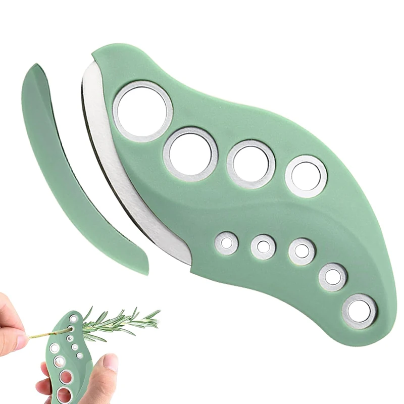 Herb Stripper and Cutter Tool - Efficient Kitchen Leaf Peeler