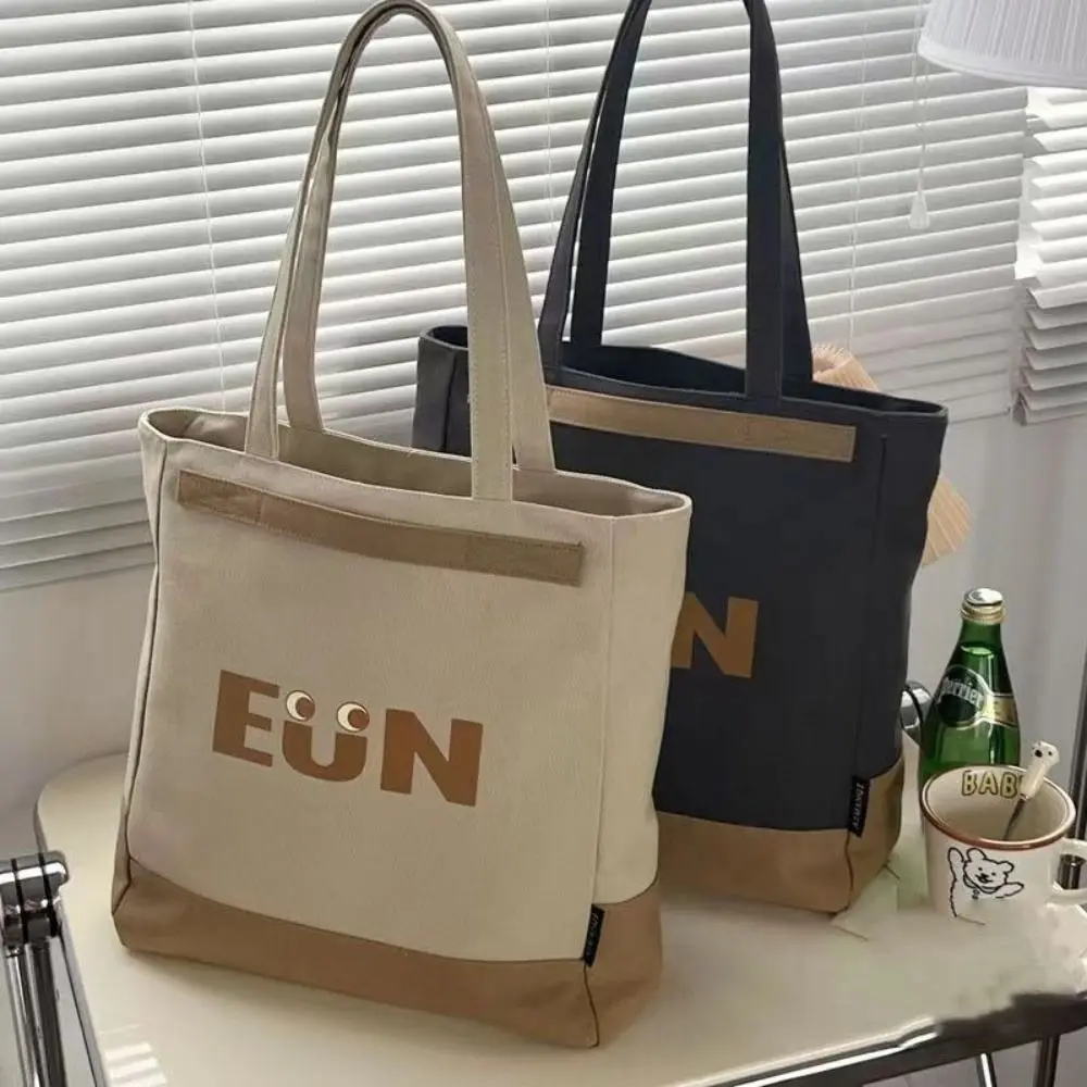 

Новая модная женская сумка-тоут, повседневная холщовая Студенческая сумка большой емкости, простая дизайнерская сумка на одно плечо