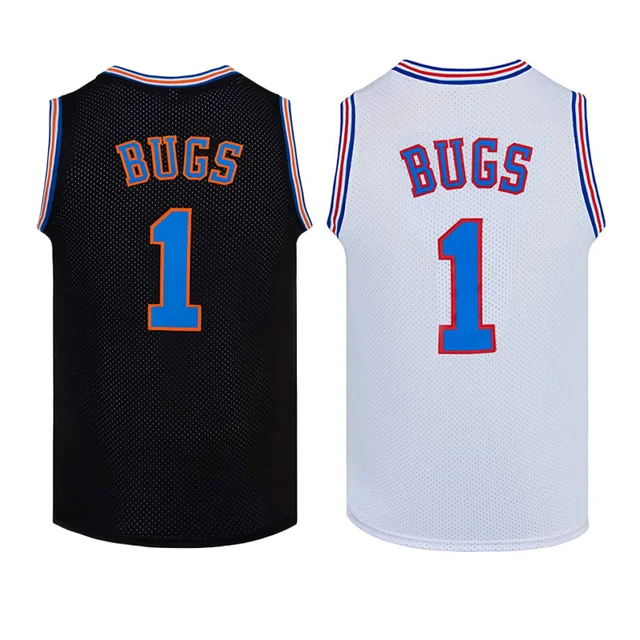 편안하고 세련된 스페이스 잼 툰 스쿼드 버그스 농구 저지로 영화에 경의를 표하세요.