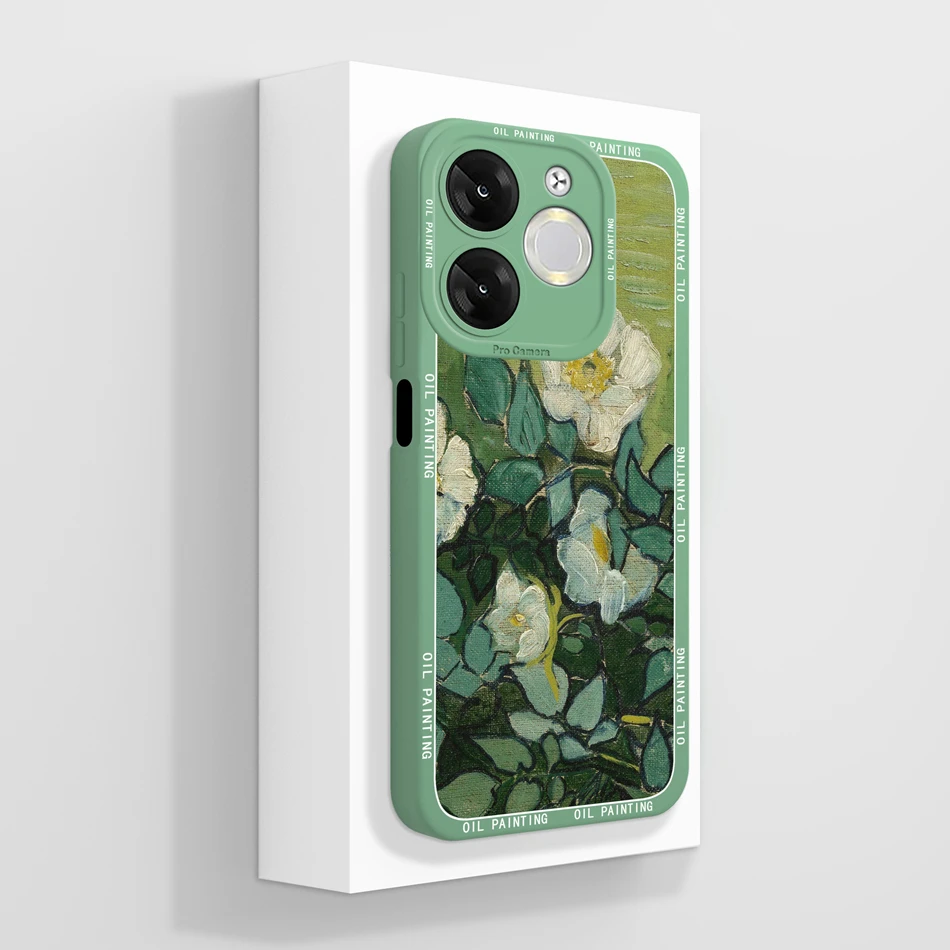 Exquisite Oil Painting Full Protection Soft Silicone Anti-Drop Phone Case
