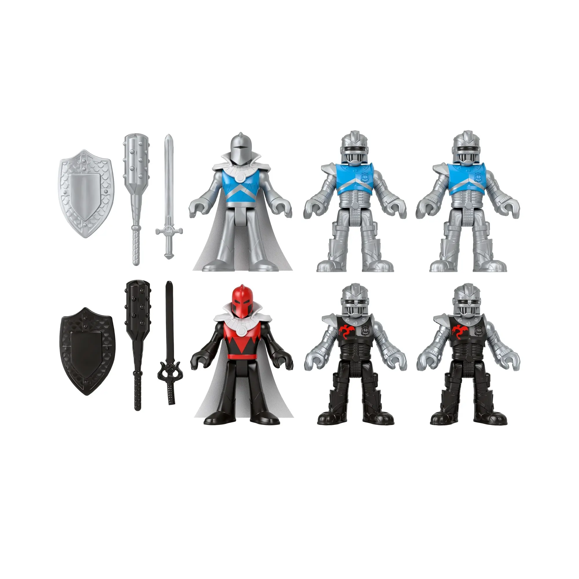 Set Imaginext figure 6 PCs lock hcg46 mattel original small figures Game collectibles toys Birthday gifts Cool stuff Baby goods Novelty products