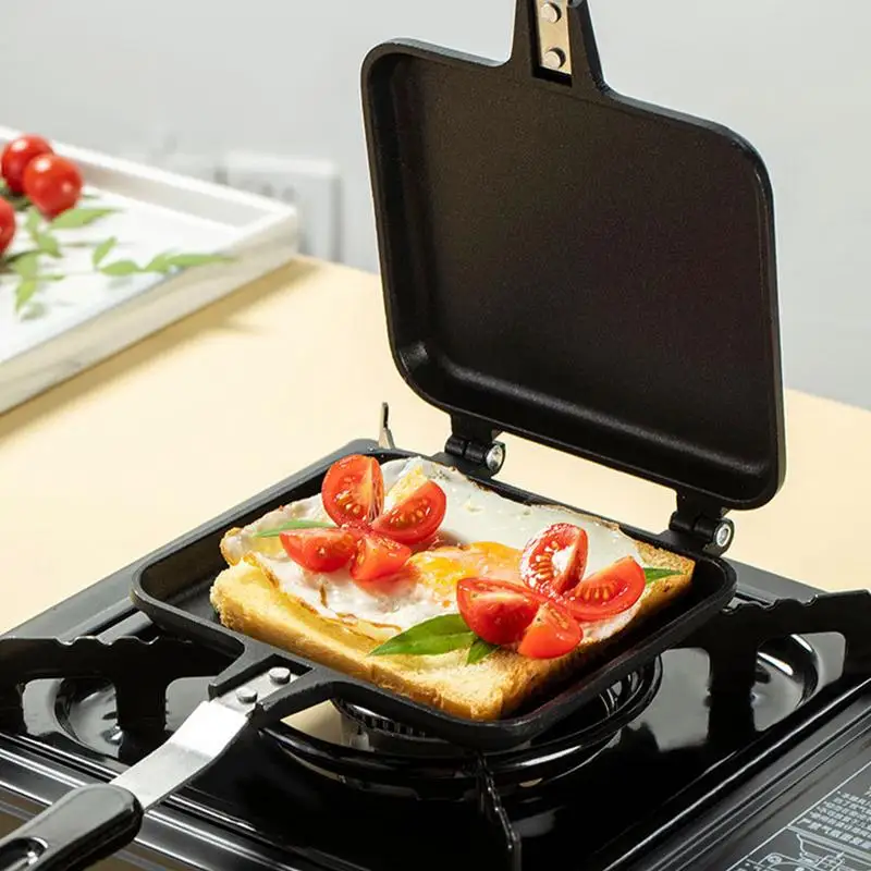 

Double Side Grill Pan Non-stick Frying Pans Stainless Steel Frying Pancake Maker For Stove Electric Ceramic Stove Open Flame