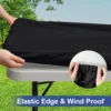 Stretch Tablecloth Cover Washable Polyester Elastic Tablecloth Fits Table Protector Picnic Outdoor Party Wedding Table cloth 1