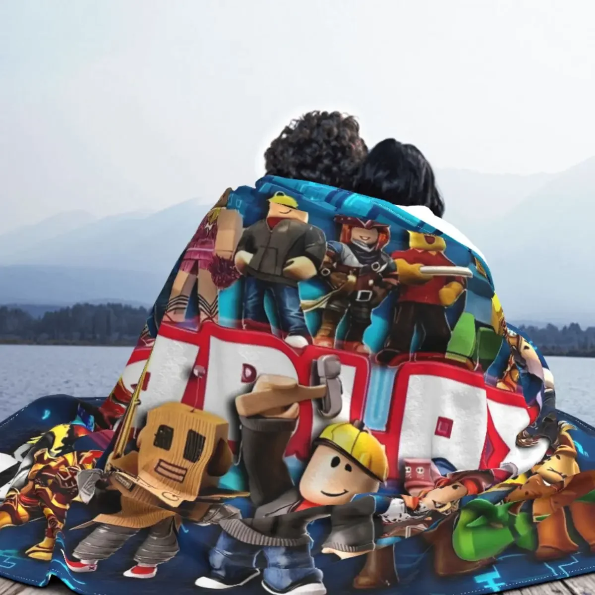 R-Robloxes Game Blanket Games Factory Flannel Funny Warm Throw Blankets for Home Spring Autumn 4
