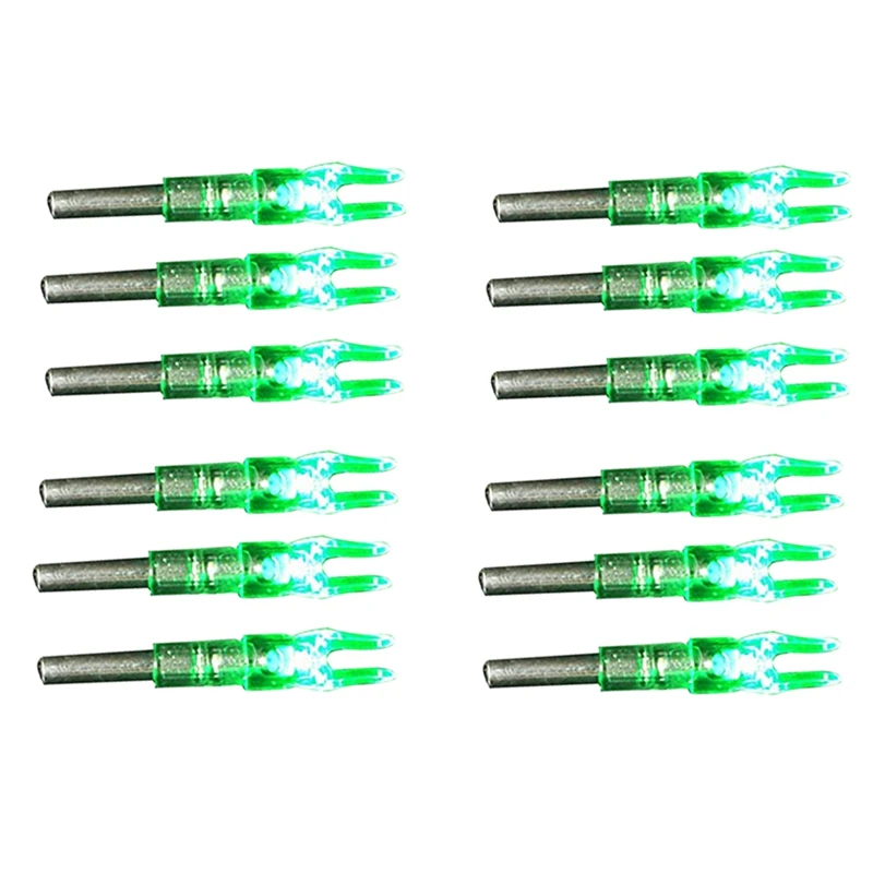 

Luminous Archery Nock Tail LED Lighted Nock Tail Anti-Shake Hunting Compound Bow Shaft Replacement Accessories Od6.2 Shaft