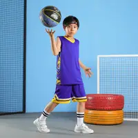 Maillot de basket-ball pour enfants, uniforme d'entraînement à séchage rapide, chemises, Kit de vêtements de Sport pour enfants, survêtement pour garçons et filles, vêtements de Sport 1
