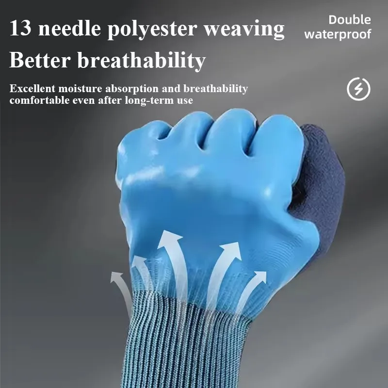 Horticultural Gloves Stab Puncture Resistant Latex Waterproof for Work Labor Protection Wear Resistant ForWork Flower Protection 5
