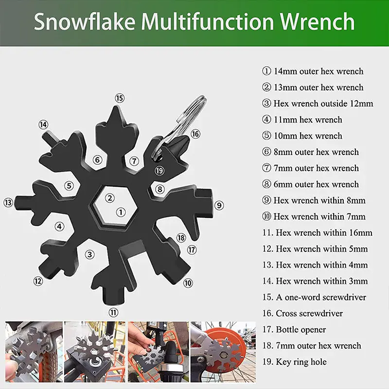 Waterproof Bicycle Tent for Outdoor, Large Storage Tent with18 in 1 Snowflake Multi Tool Combination Lock