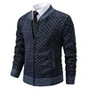 Autumn and Spring Sweaters Men's Cardigans with Zippers V-neck Jackets Y2K Sportswear Winter Men's Cold Coats Knitted Sweaters 4