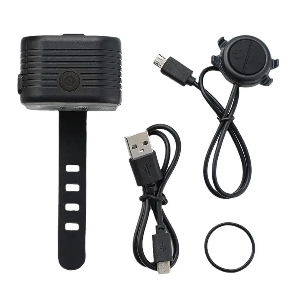 2 In1 Waterproof USB Rechargeable Light 200lm Loud Flashlight Bicycle Light Cycling Front Horn COB 120dB