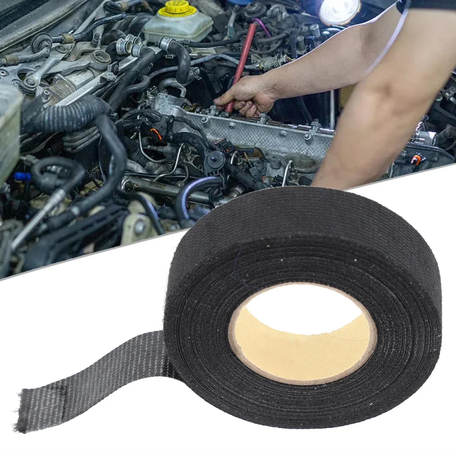 Heat-resistant Flame Retardant Tape Coroplast Adhesive Cloth Tape For Car Cable Harness Wiring Loom Protection