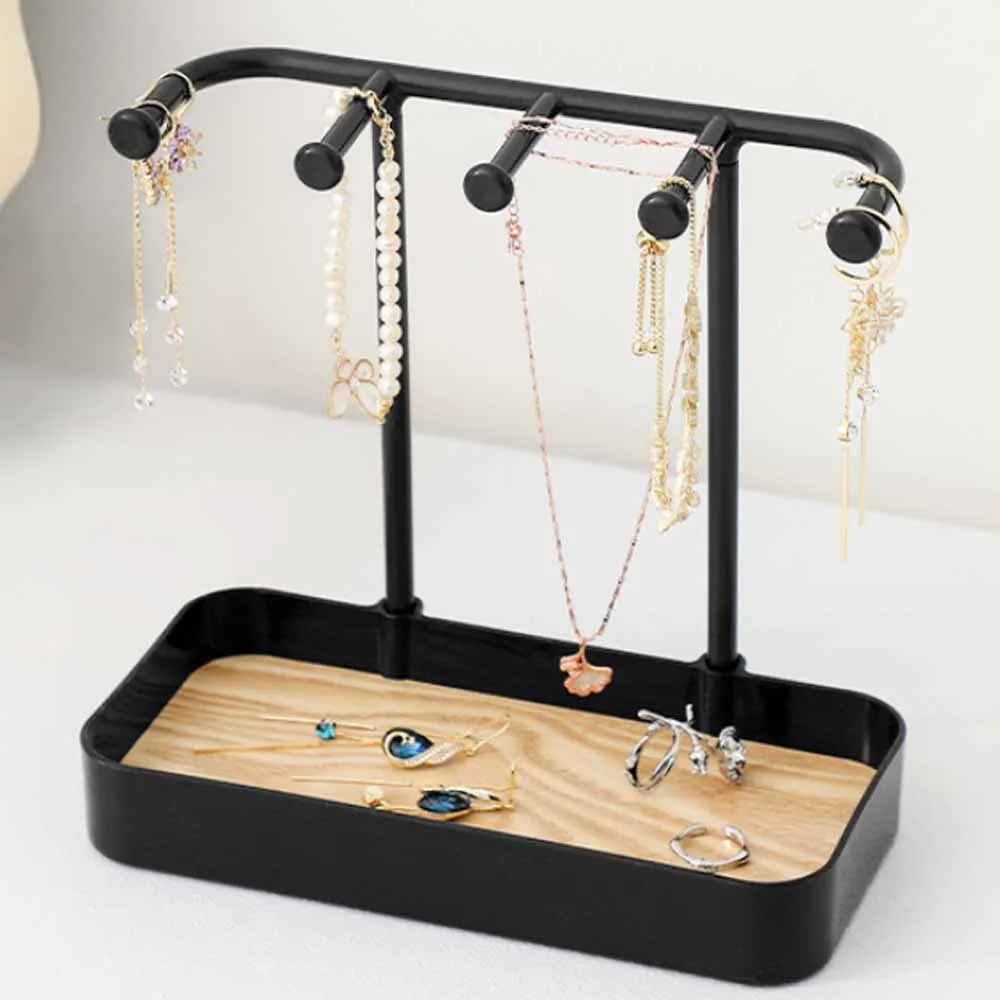 Storage Rack Holes Stand Jewelry Tray Display Organizer Box Earrings  Pendants and Bracelets Holder, Dressing Table