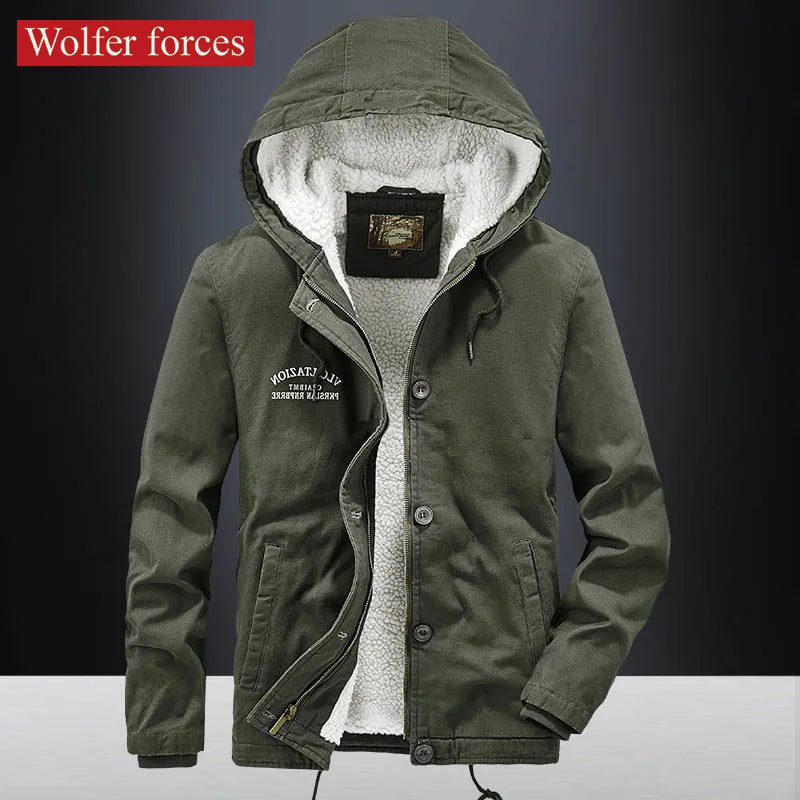 Men's Clothing Men's Jackets Parkas Male Coat Winter Sweater Military Withzipper Cold Heating Cardigan Techwear