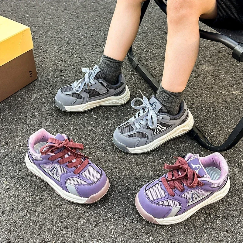 Breathable Mesh Kids Sneakers for Casual Sports