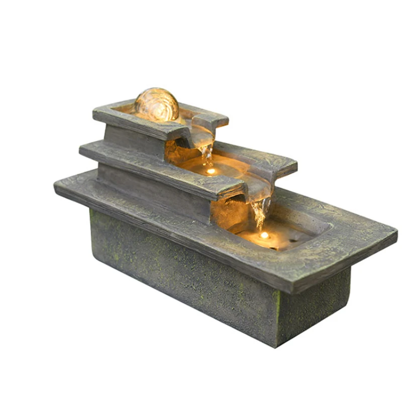 Running Water Ornaments, Circulating Water, Household, Study, Fortune, Desktop Decoration, Transfer Ball, Office, Creative Decor