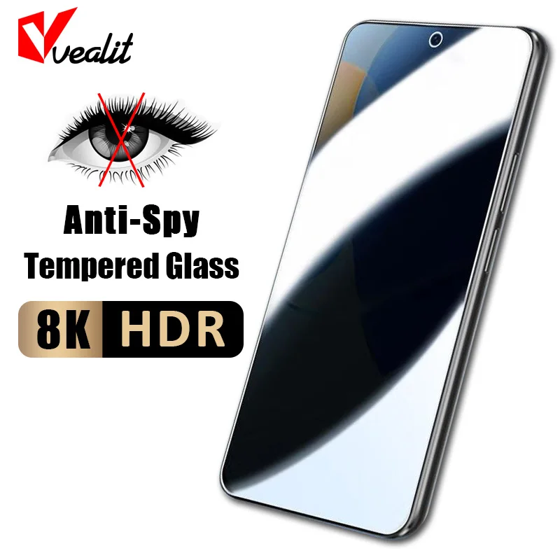 

Full Cover Privacy Screen Protectors for Honor X9 X8 X7 X6 X5 X8a X7a 80 GT 70 50 SE 20 Pro 10X 9X Lite Anti-spy Tempered Glass