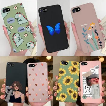 Luxury Cool Girl Capa For iPhone 7 8 Plus 7plus Phone Cover Cases Soft Silicone Protective Shell For iPhone7 8plus Funda Bumpers