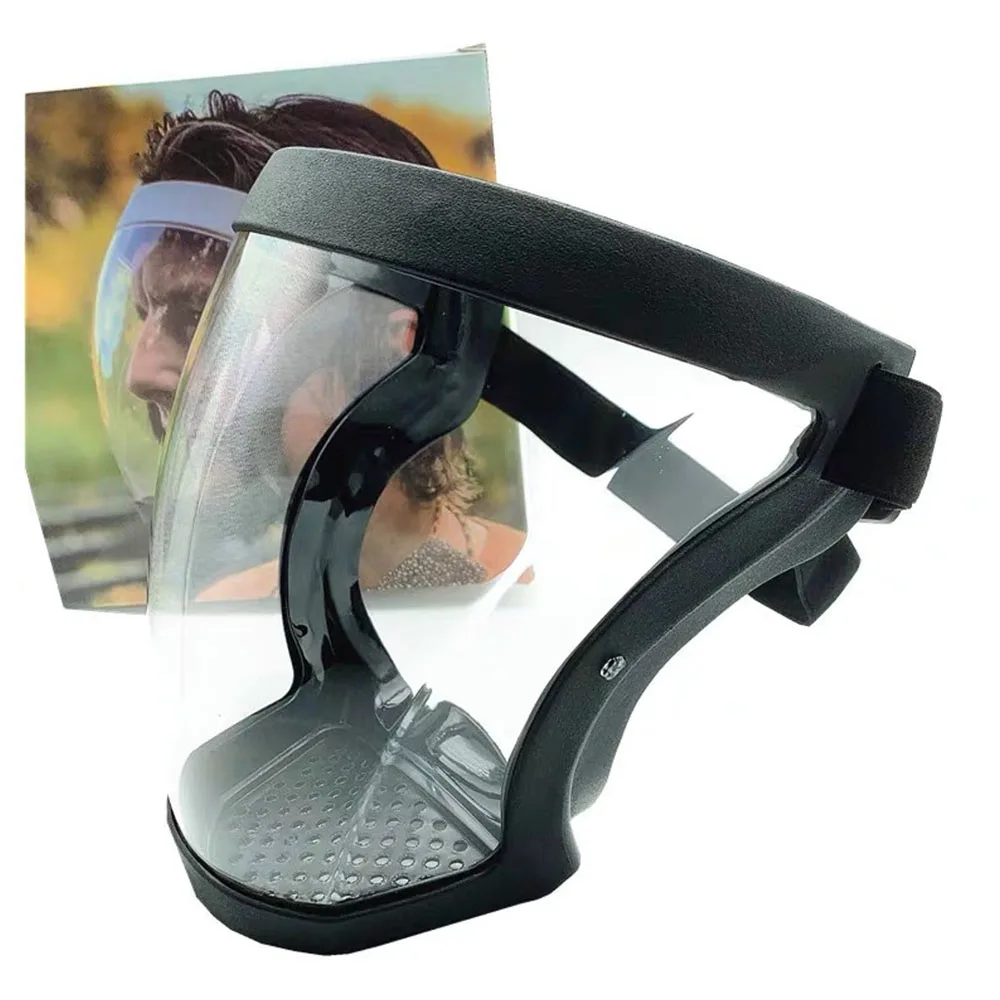 

Защитные очки Faceshield для защиты глаз, прозрачная Ветрозащитная маска на все лицо, защита от пыли, ветра, сварка, велосипедные защитные очки