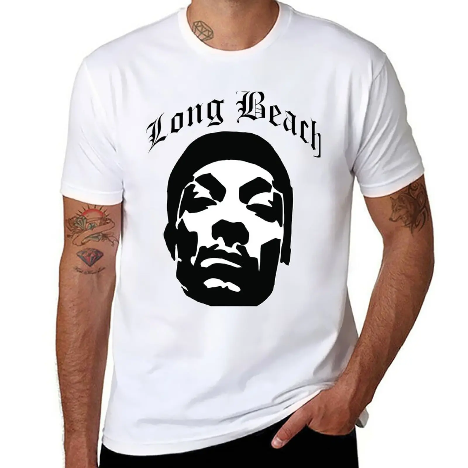 New LONG BEACH T-Shirt funny t shirts tees plus size tops sublime t shirt T-shirt men